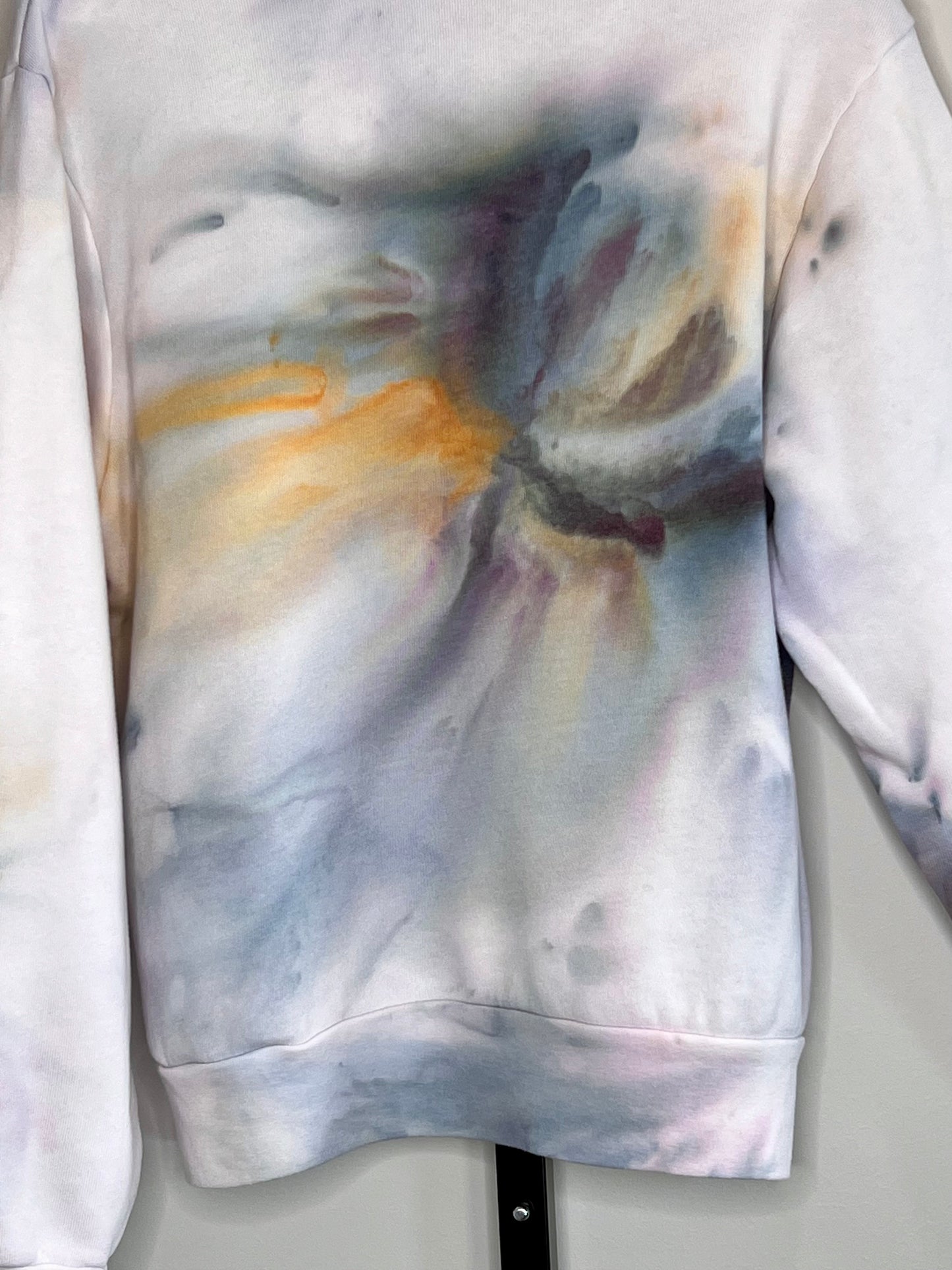 cosmic chaos ice dyed fleeced sweatshirt-small