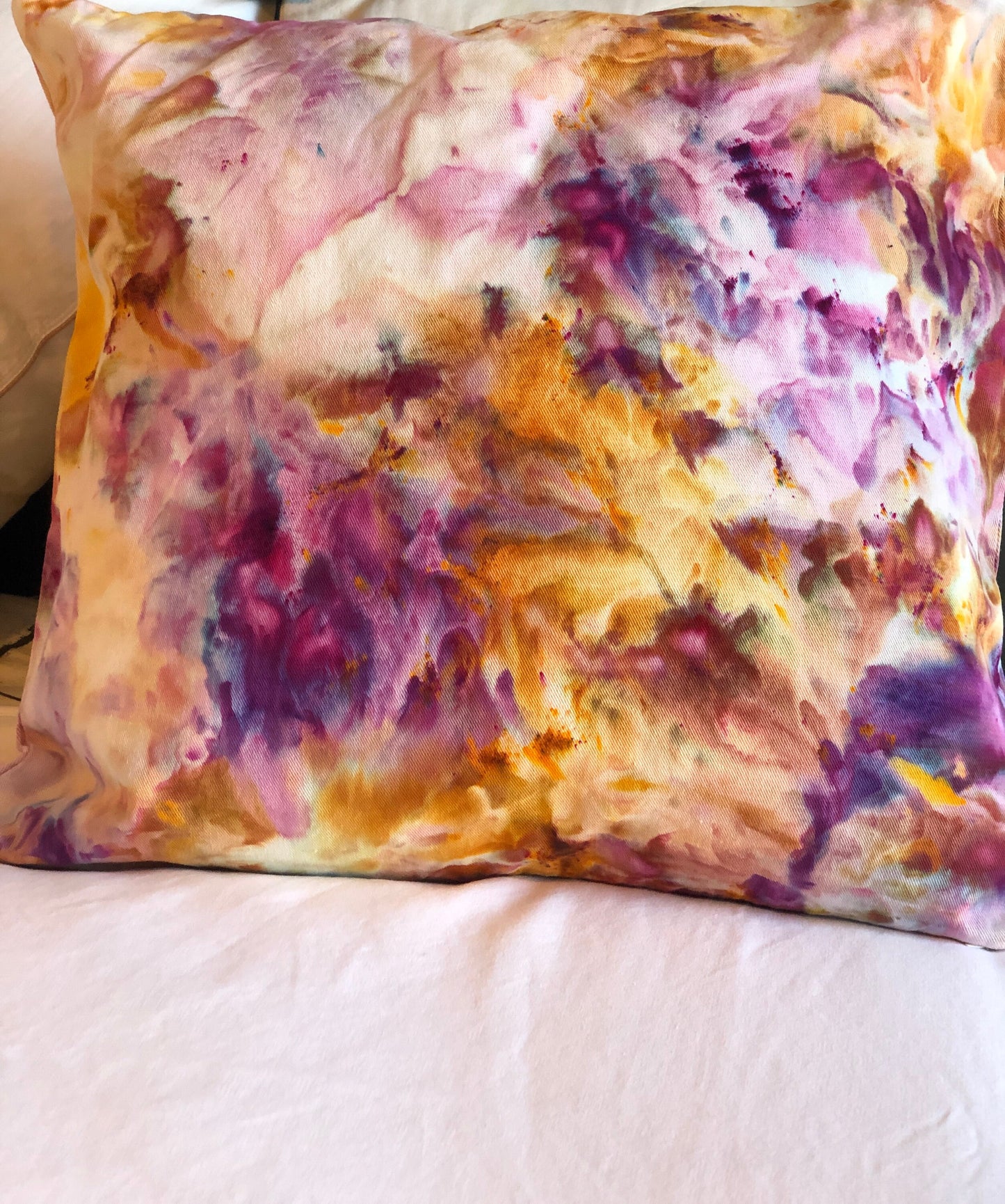 Ice dyed pillow case cover - cosmic 18x18