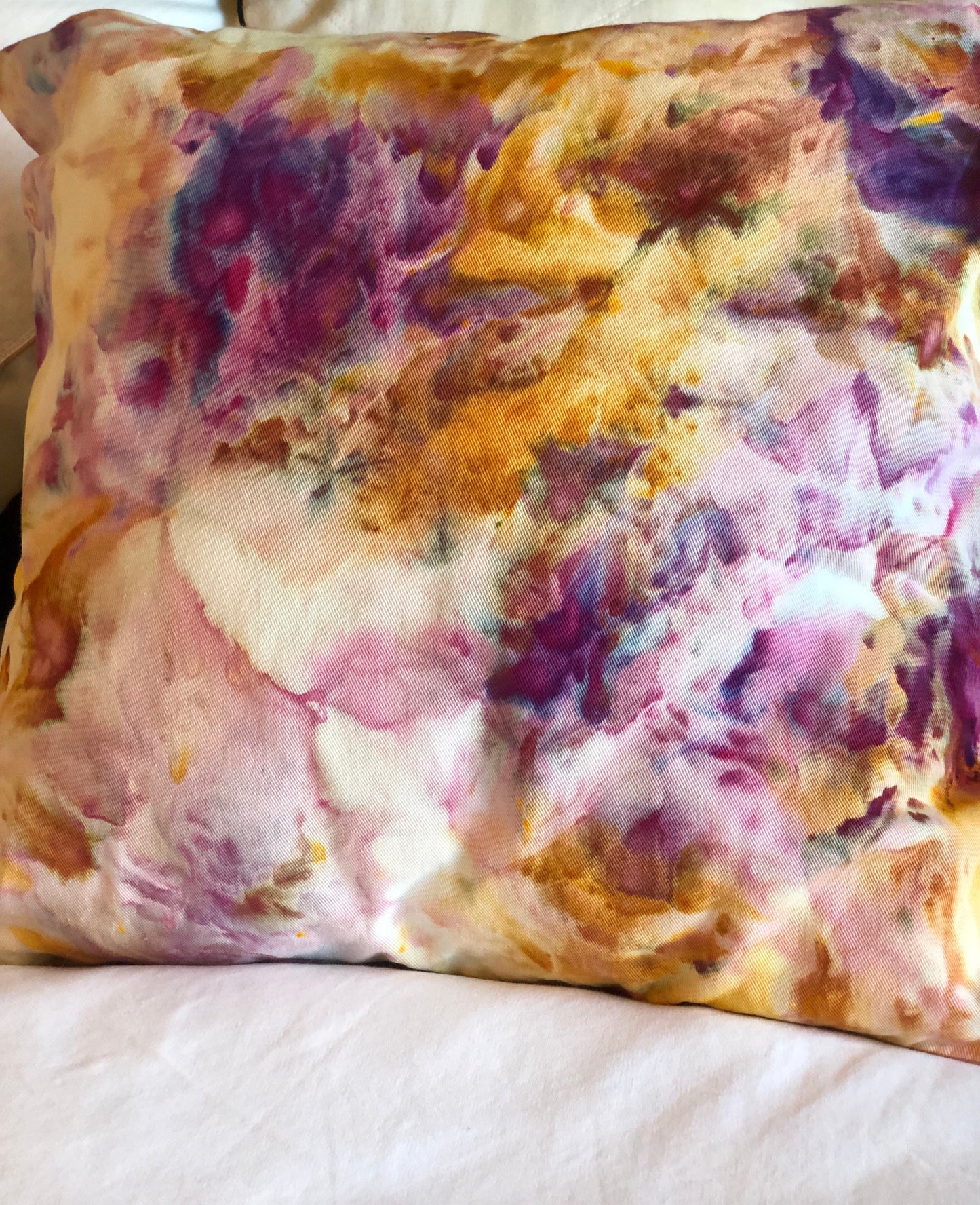 Ice dyed pillow case cover - cosmic 18x18