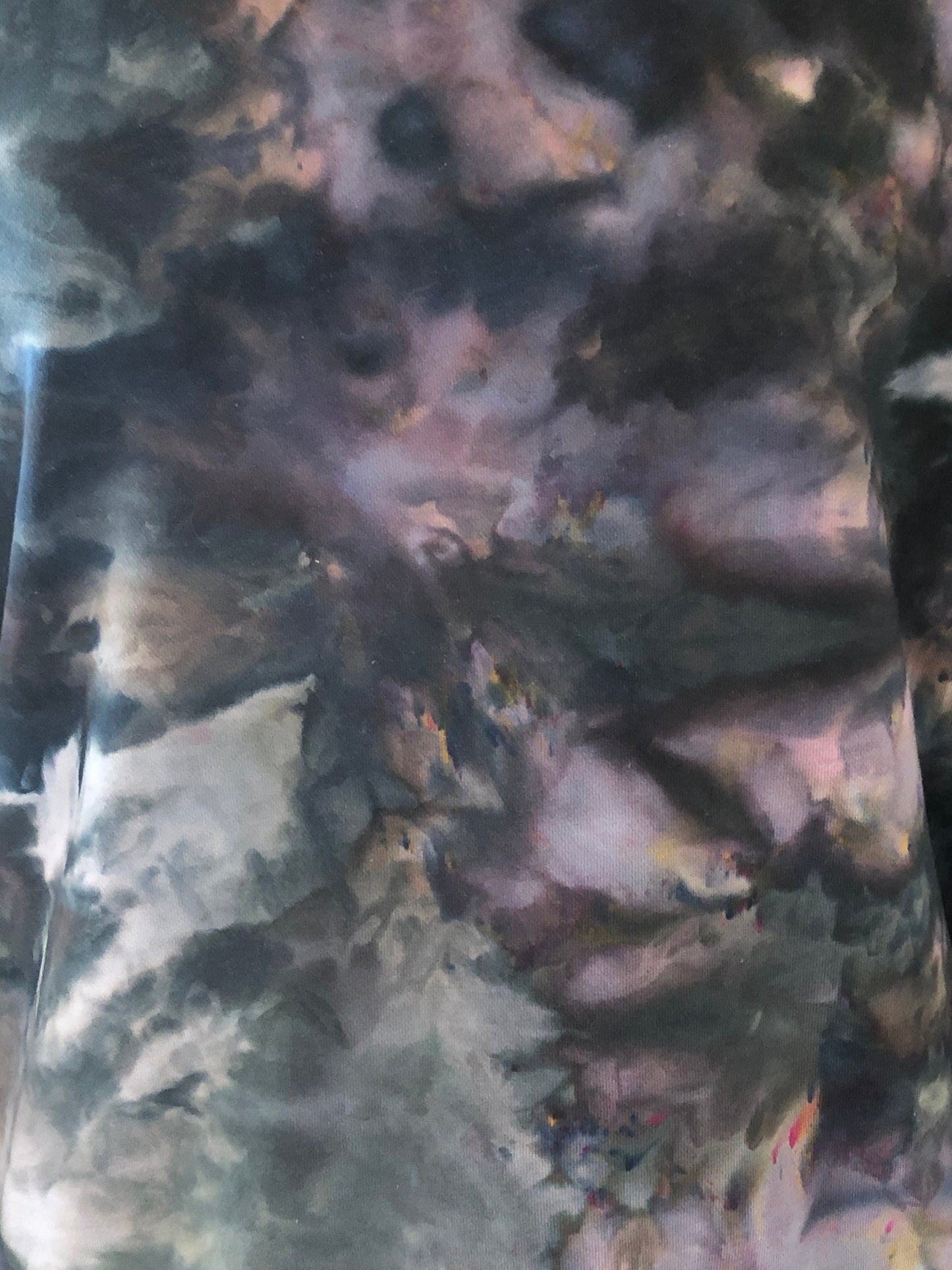 ice dyed sweatshirt bell sleeve- astral