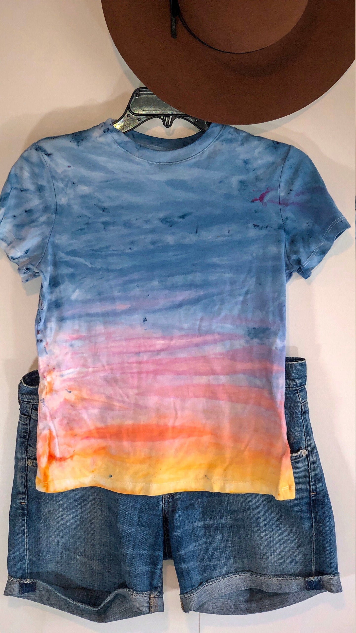 Sunrise ice dyed t-shirt