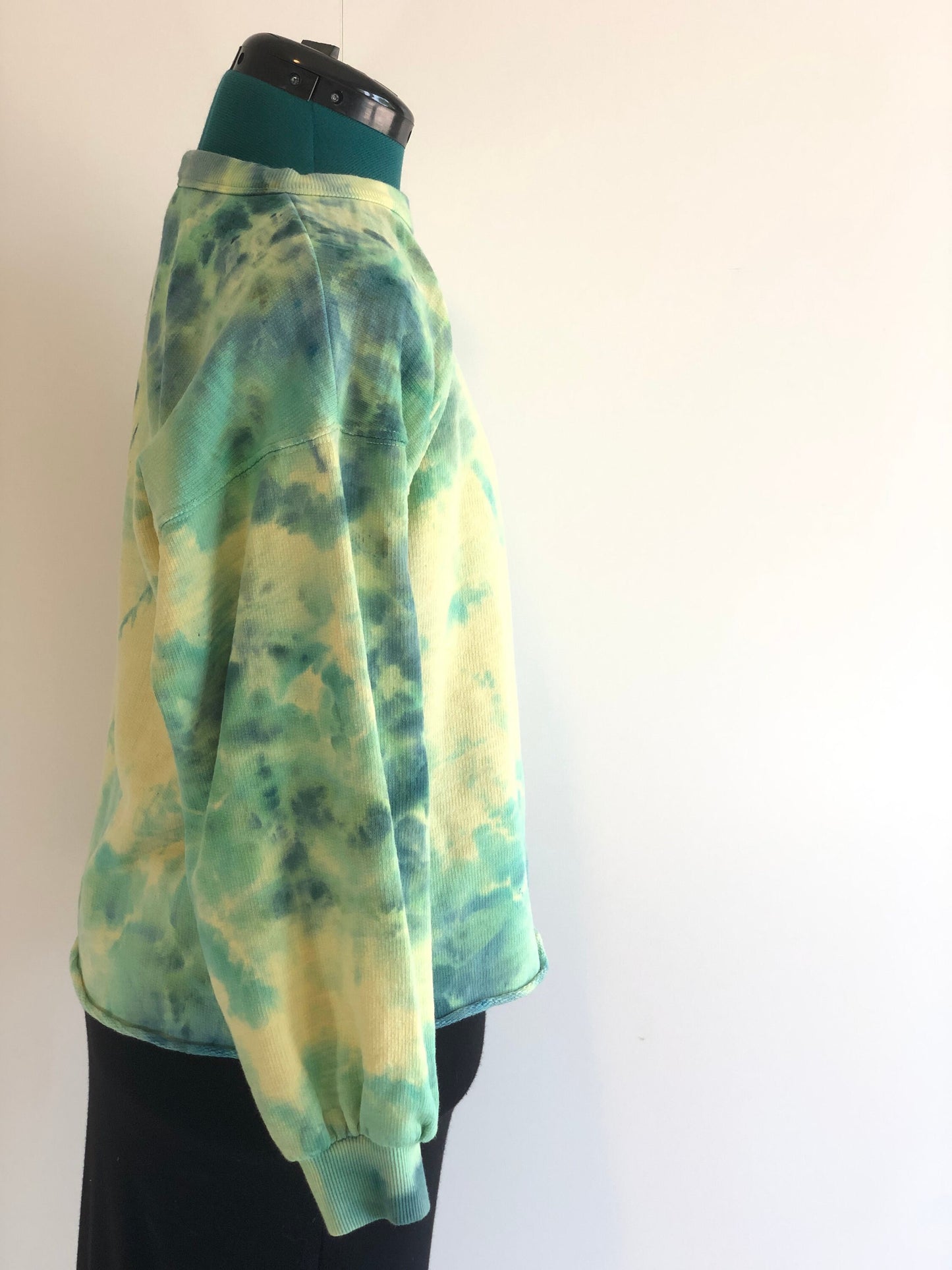 Yellow/blue tie dye sweatshirt