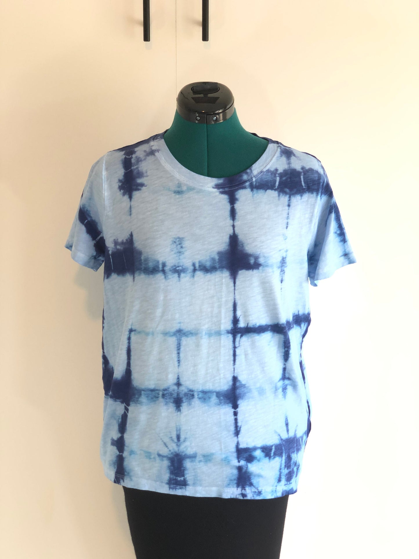 Indigo Shibori tie dyed t-shirt