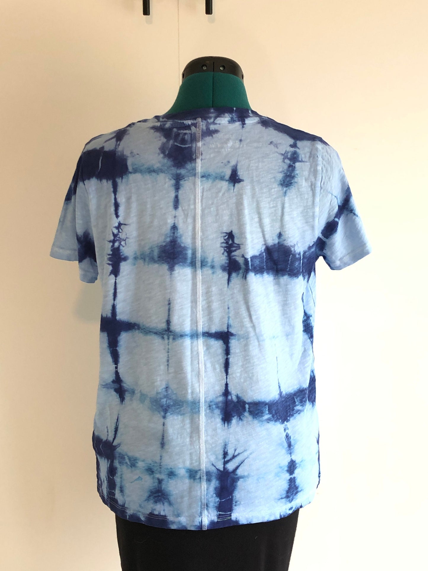 Indigo Shibori tie dyed t-shirt