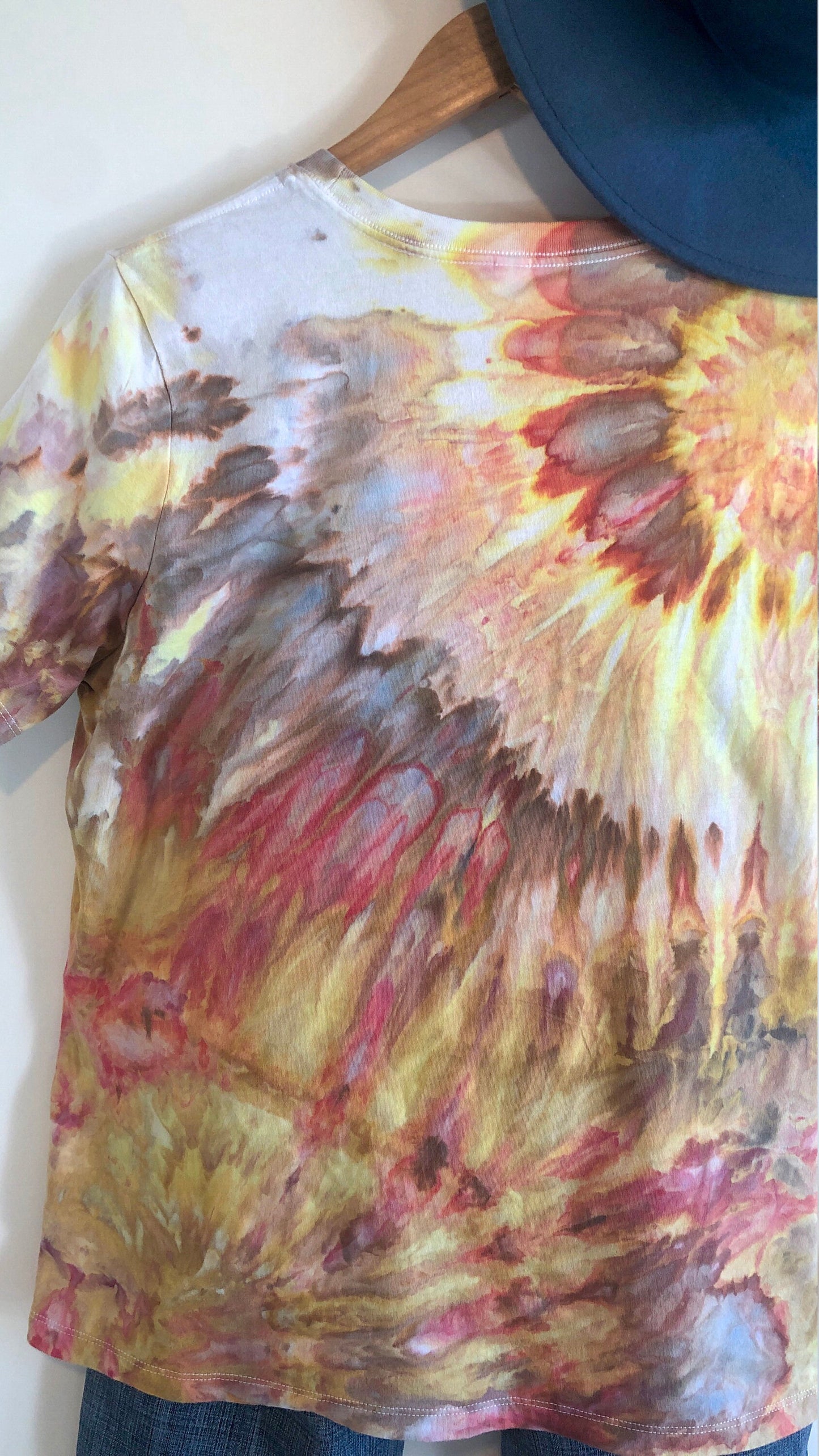 Ice dyed t-shirt- fire walk with me