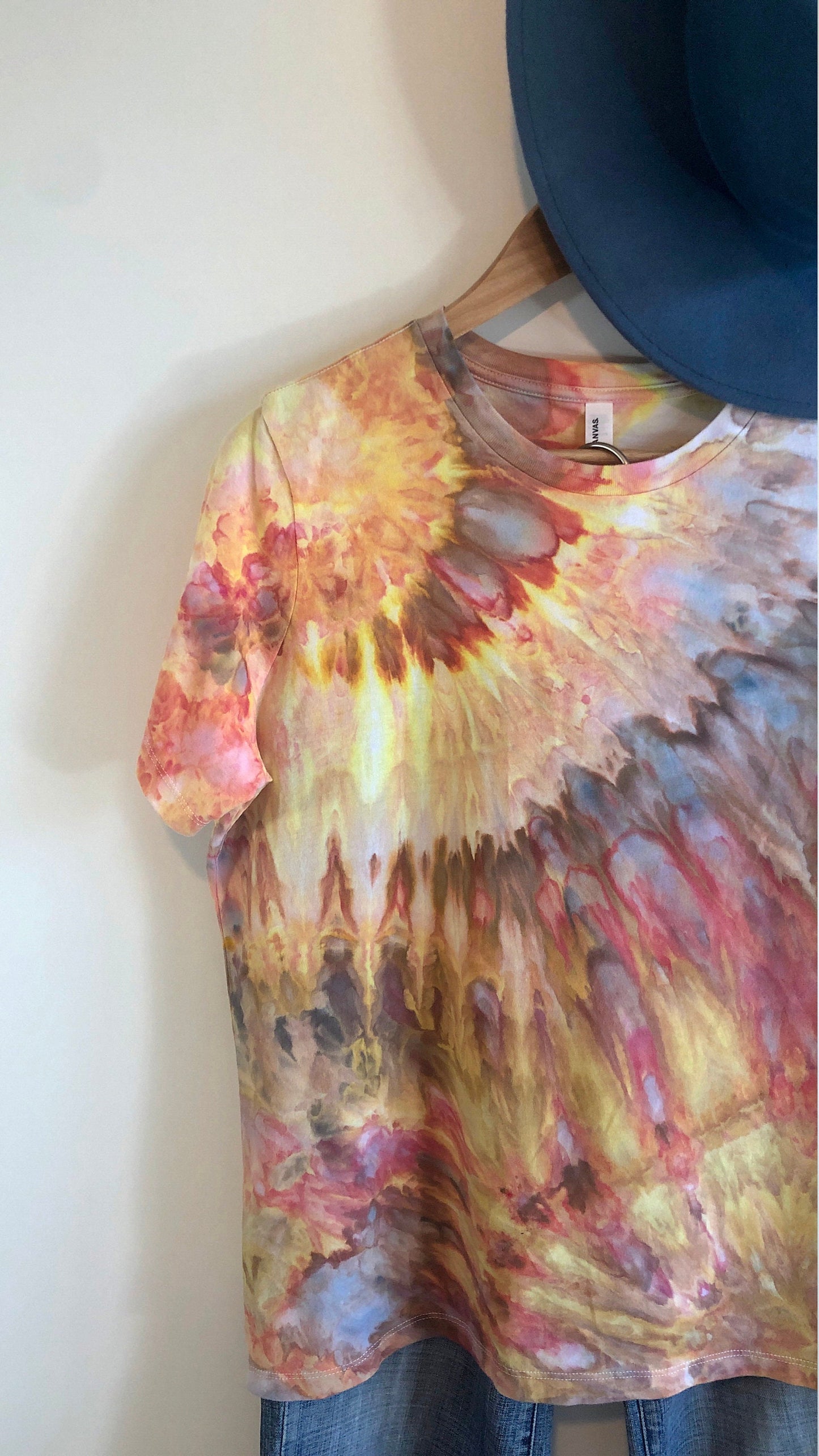 Ice dyed t-shirt- fire walk with me