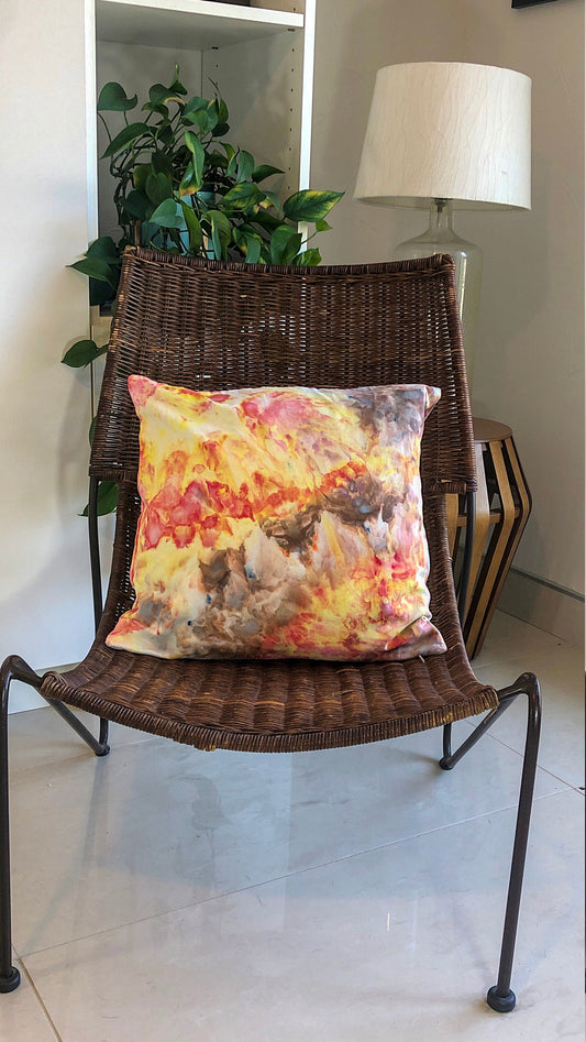 Ice dyed pillow case cover-fire walk with me