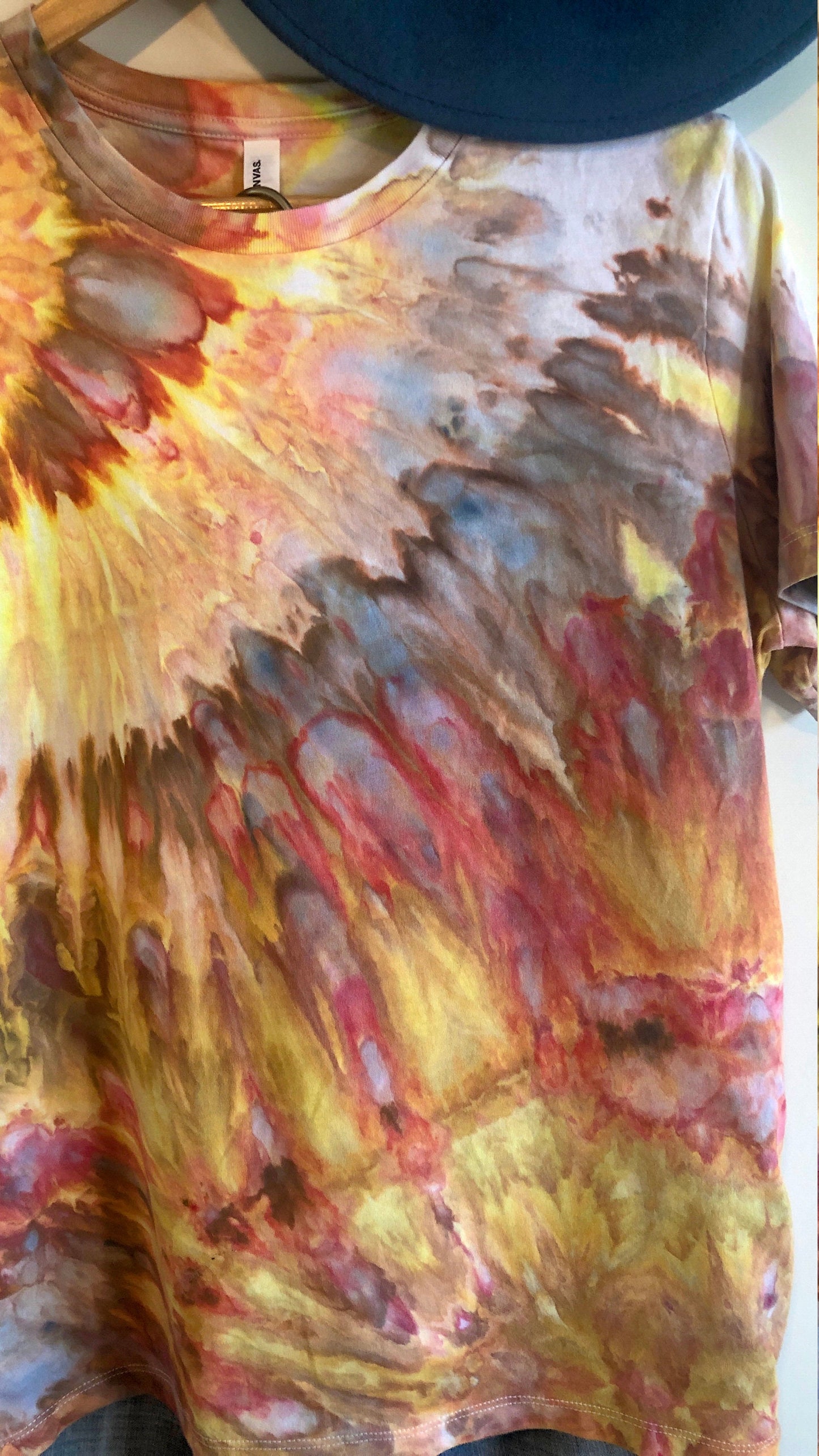 Ice dyed t-shirt- fire walk with me