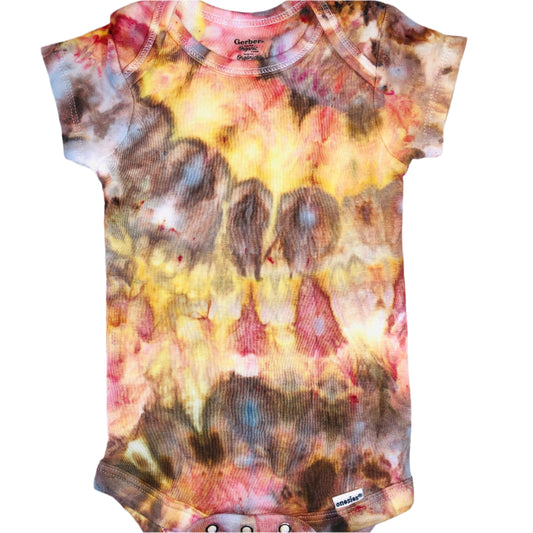 Organic onesies- fire walk with me- ice dyed