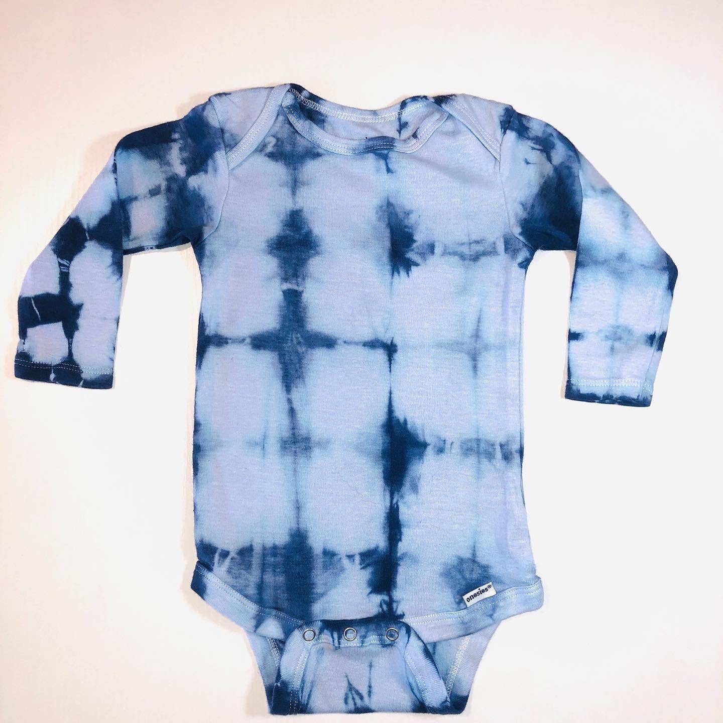 Organic tie dye onesies- long sleeve, 0-3 months