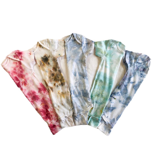 Tie dyed organic onesies 24 month