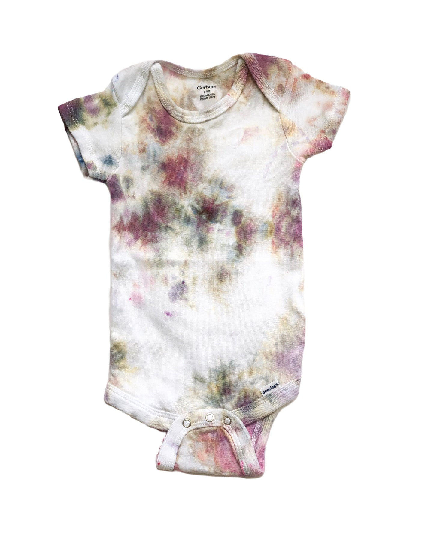 Organic tie dye onesies 6-9 mo