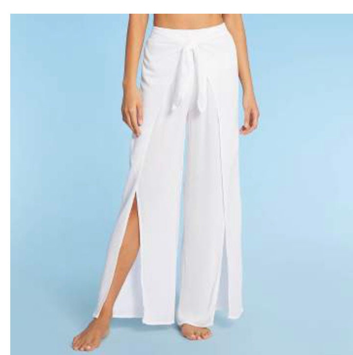 Tie dye beach cover up pants- pink and blue