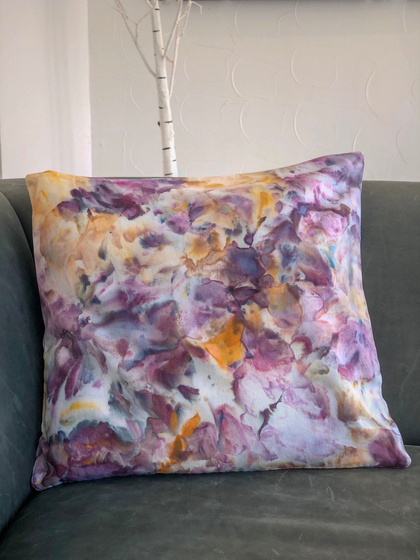 Ice dyed pillow case cover - cosmic 18x18