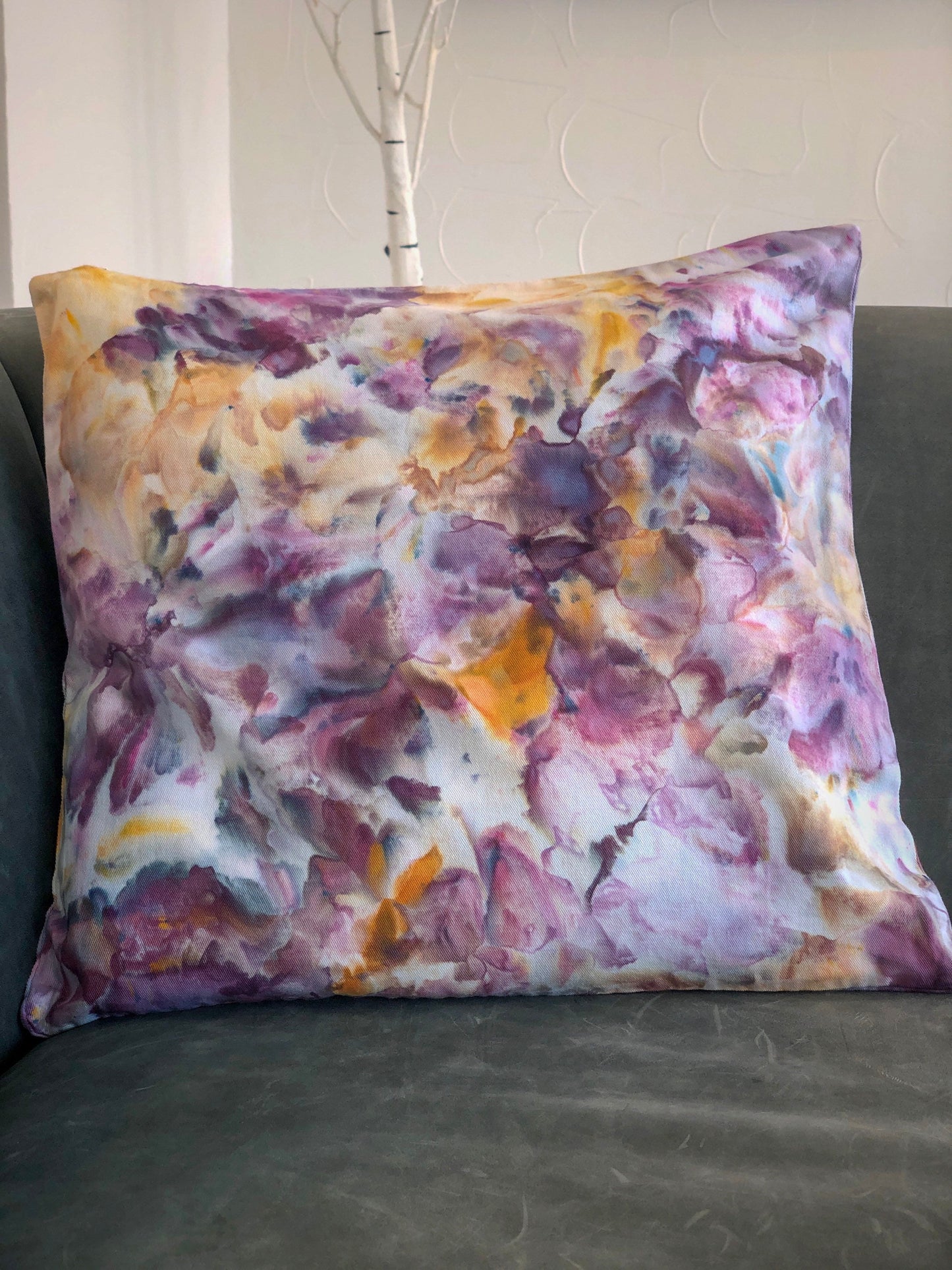 Ice dyed pillow case cover - cosmic 18x18