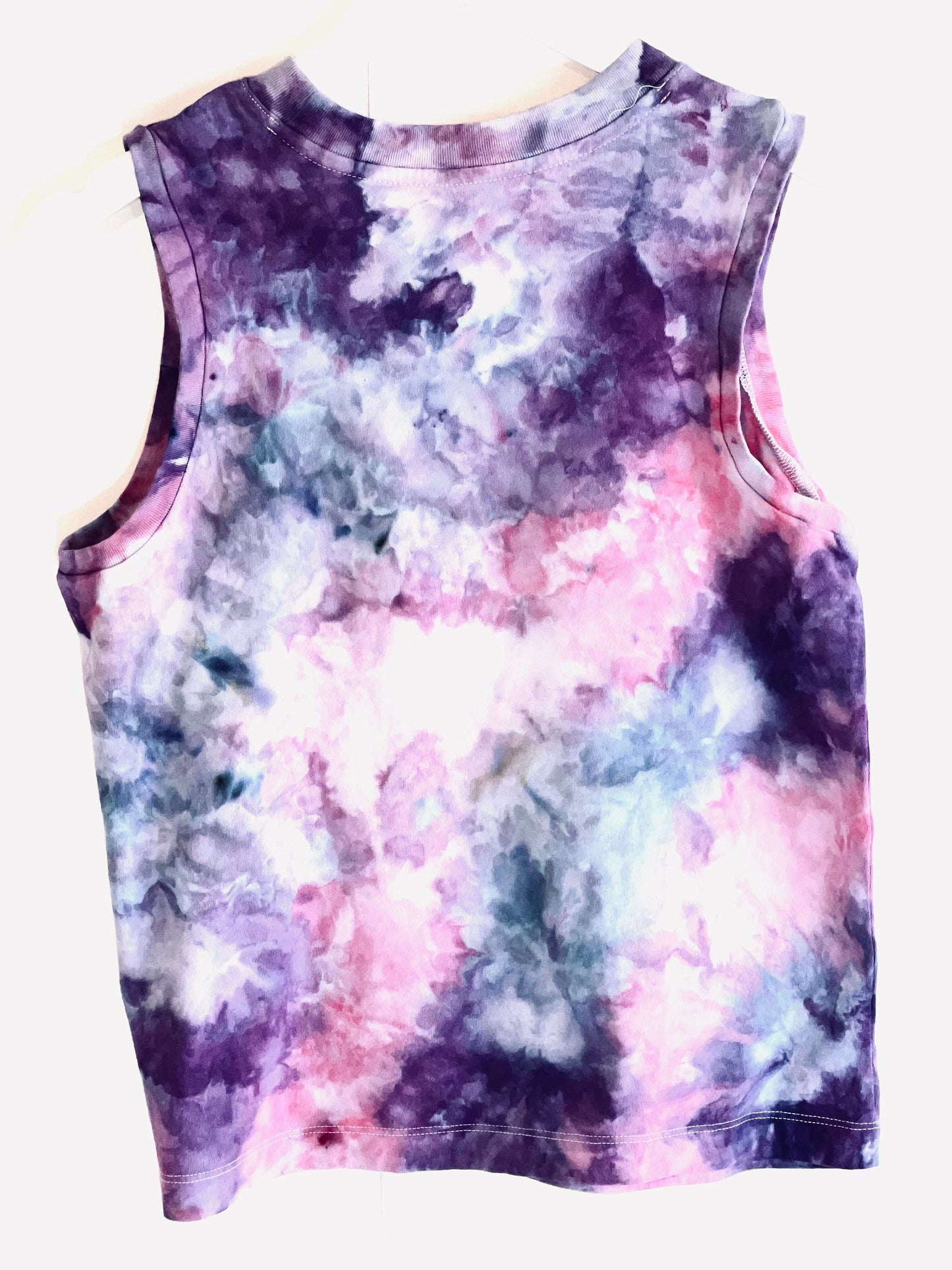 Fuchsia and purple ice dyed tank top