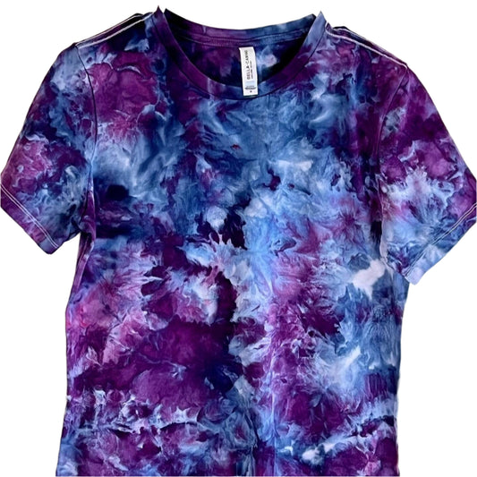 Moody purple ice dyed short sleeve t-shirt- TCU