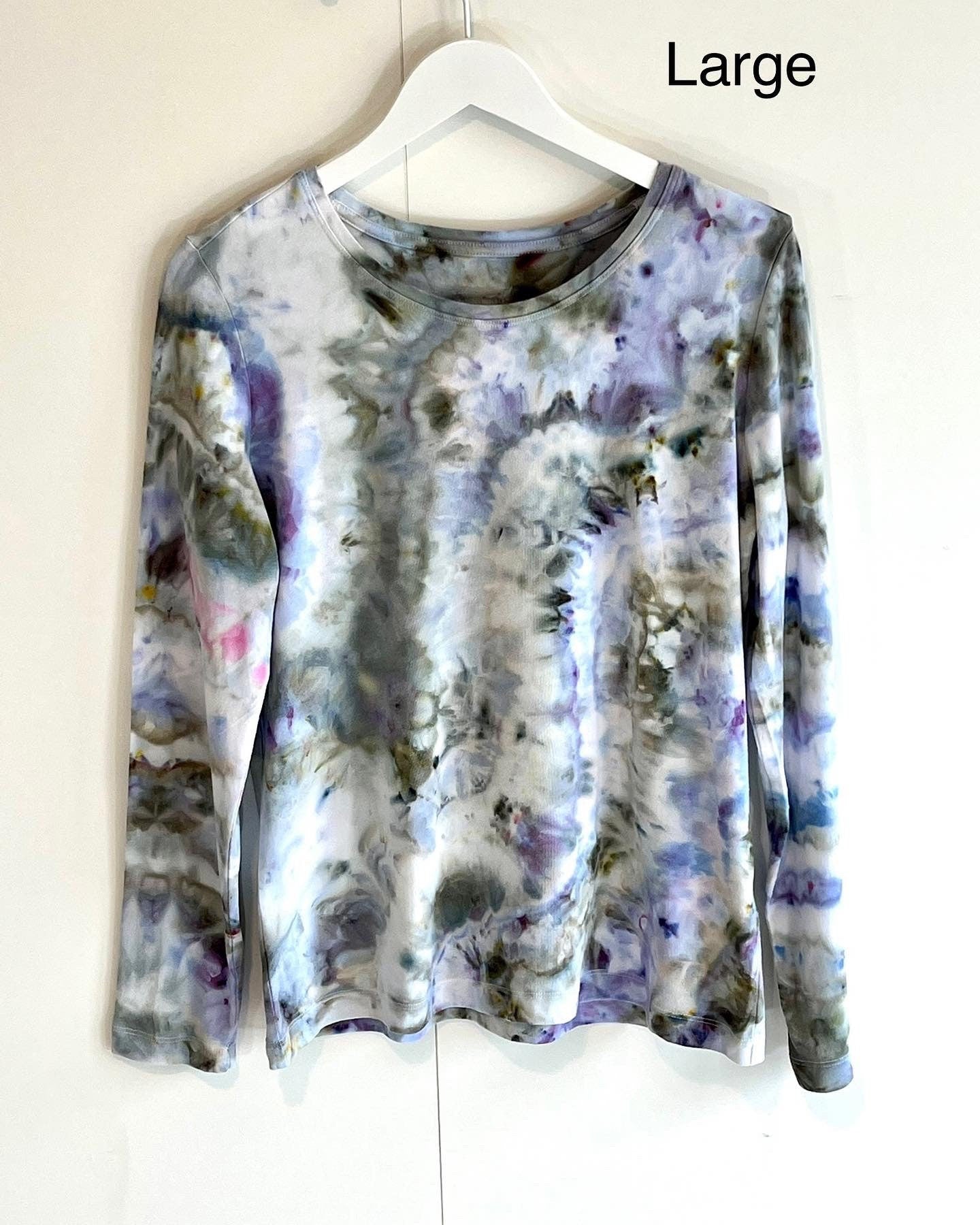 Lilac geode long sleeve t-shirt