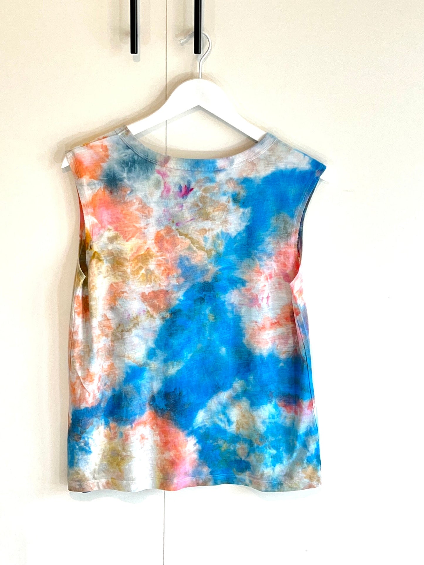 Monet inspired ice dyed tank top