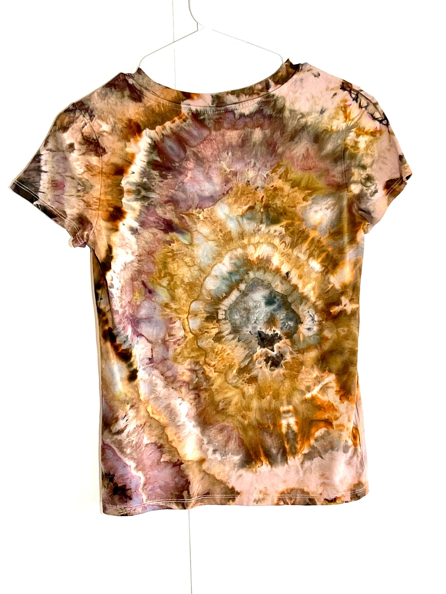 rose gold geode t-shirt hand dyed