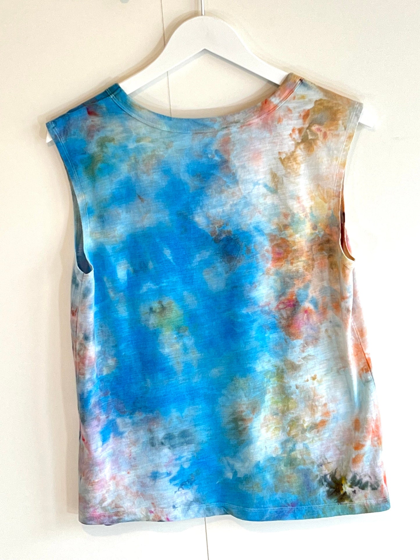 Monet inspired ice dyed tank top