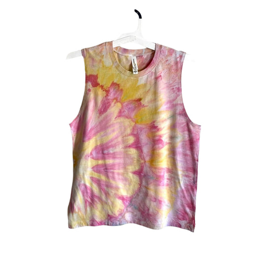 Sherbet ice dyed tank top -medium