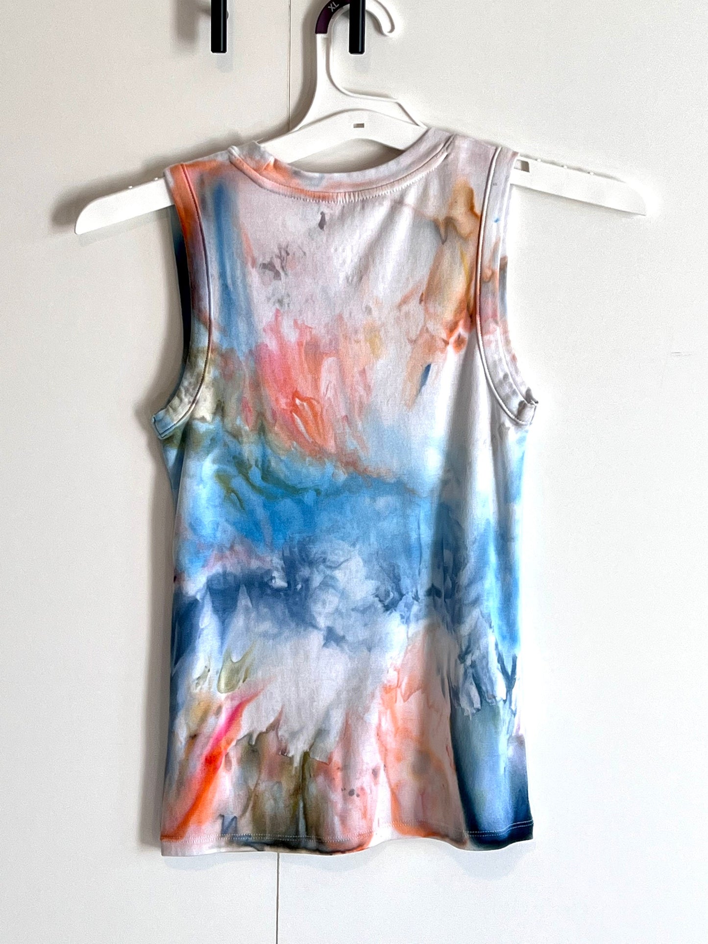 Monet inspired ice dyed tank top- small