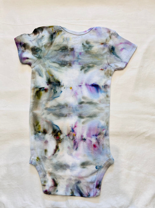 Muir ice dyed organic cotton  onesie- 18 months