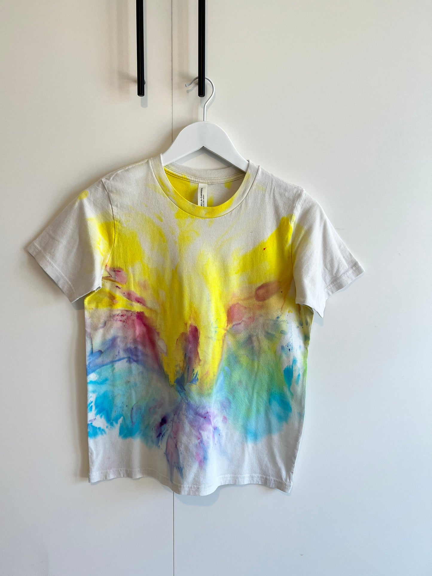 Abstract rainbow tie dye kids t-shirt xl 18-20