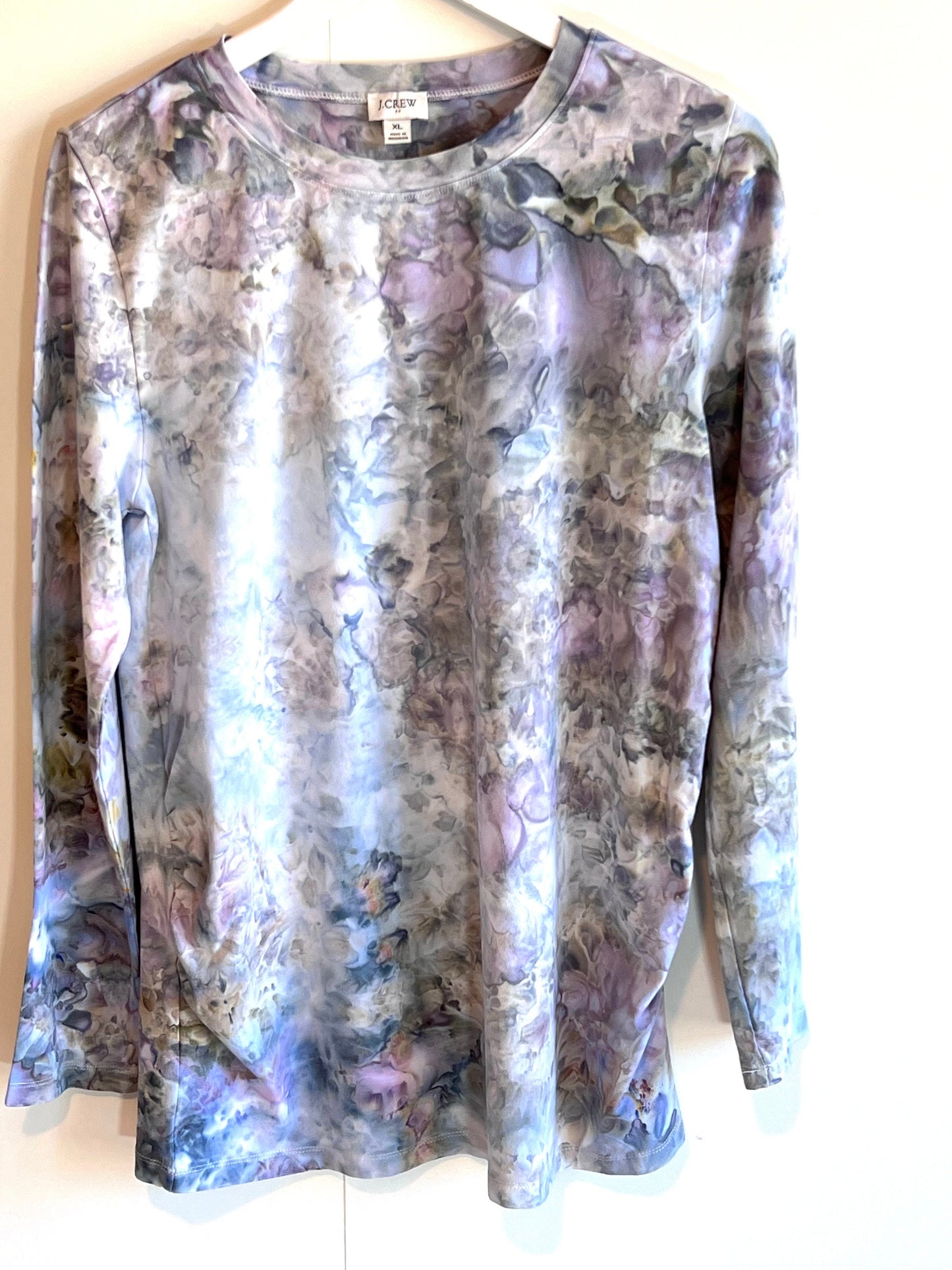 Astral maternity ice dyed long sleeve crew neck tee