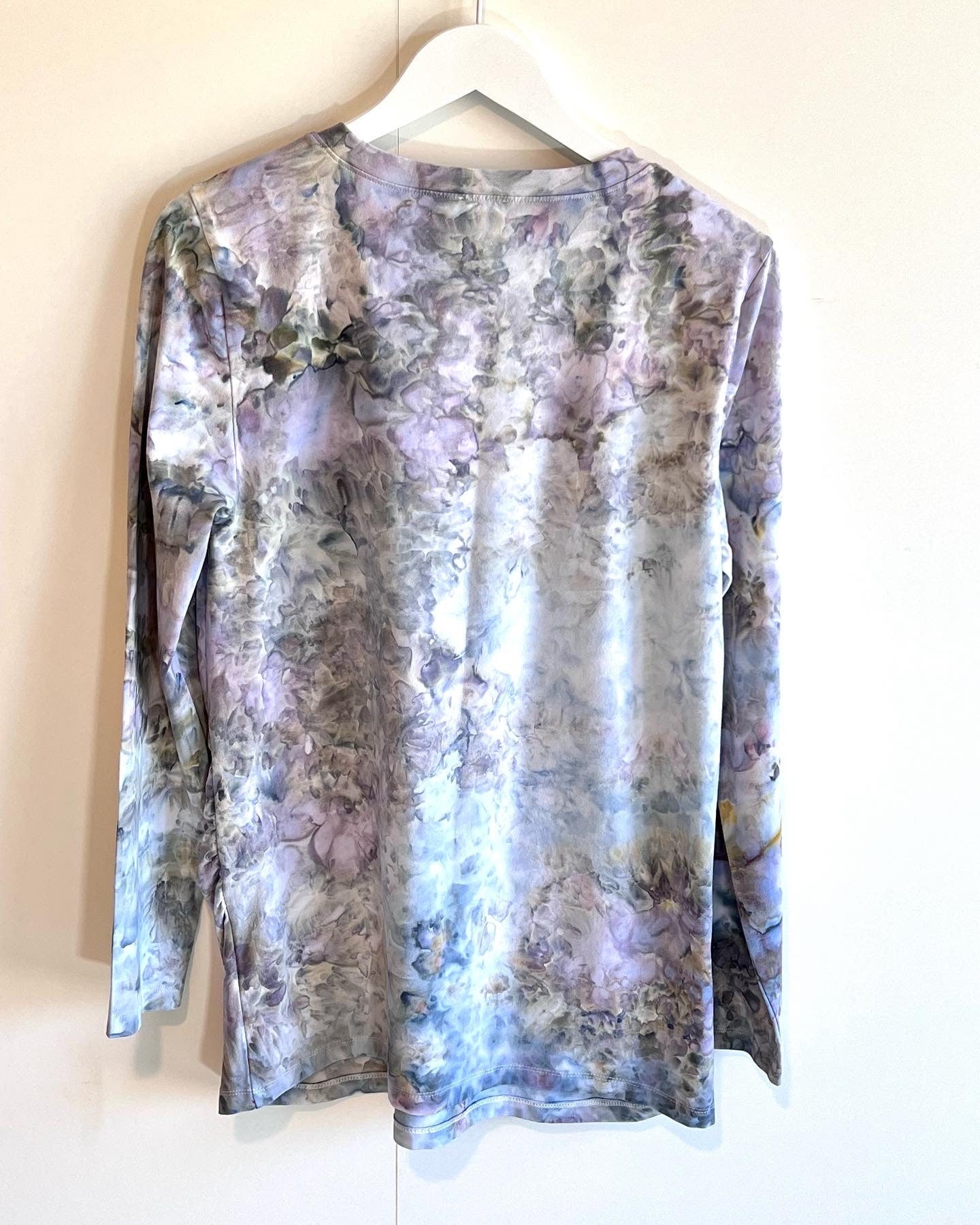 Astral maternity ice dyed long sleeve crew neck tee