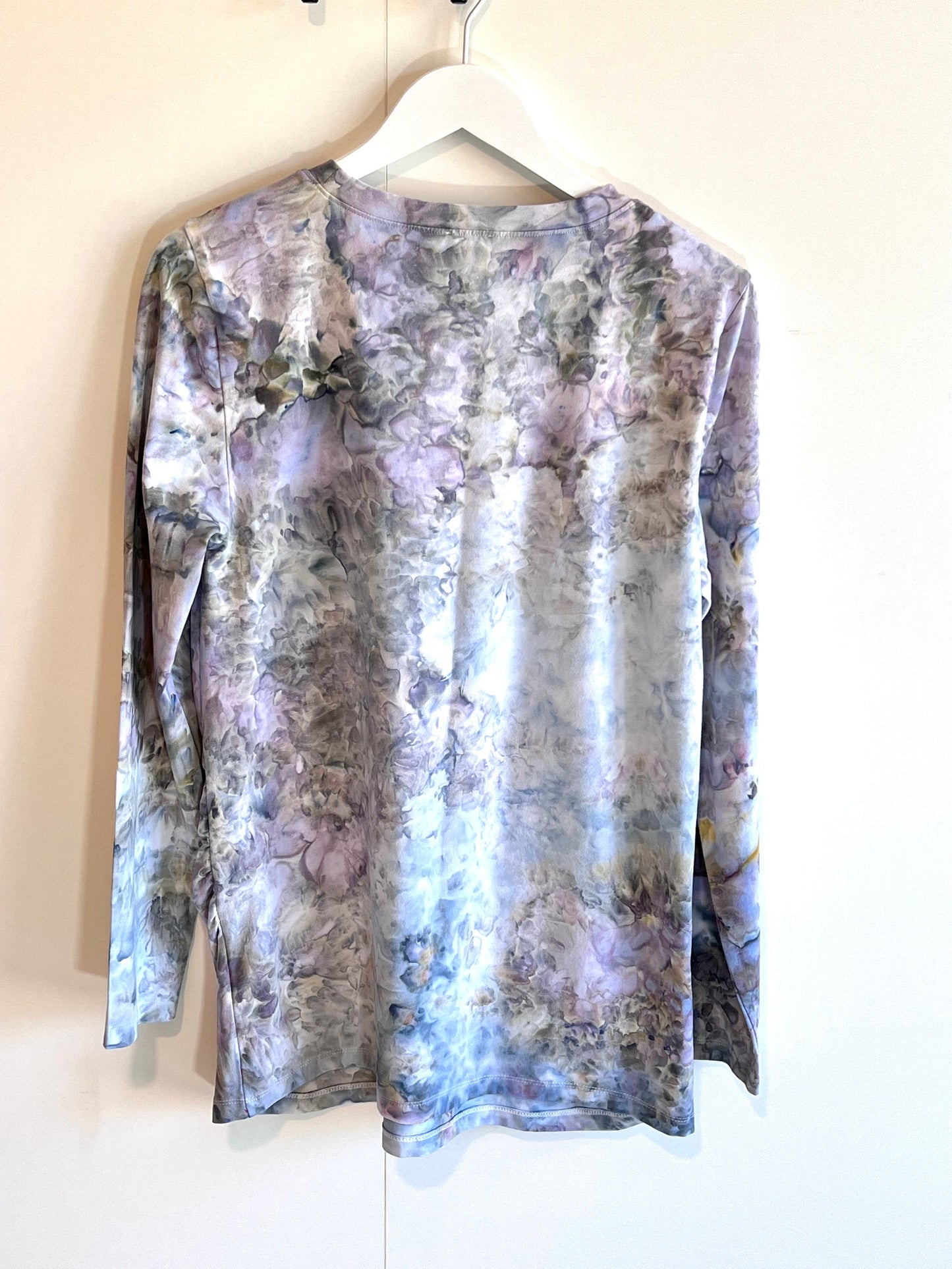 Astral maternity ice dyed long sleeve crew neck tee