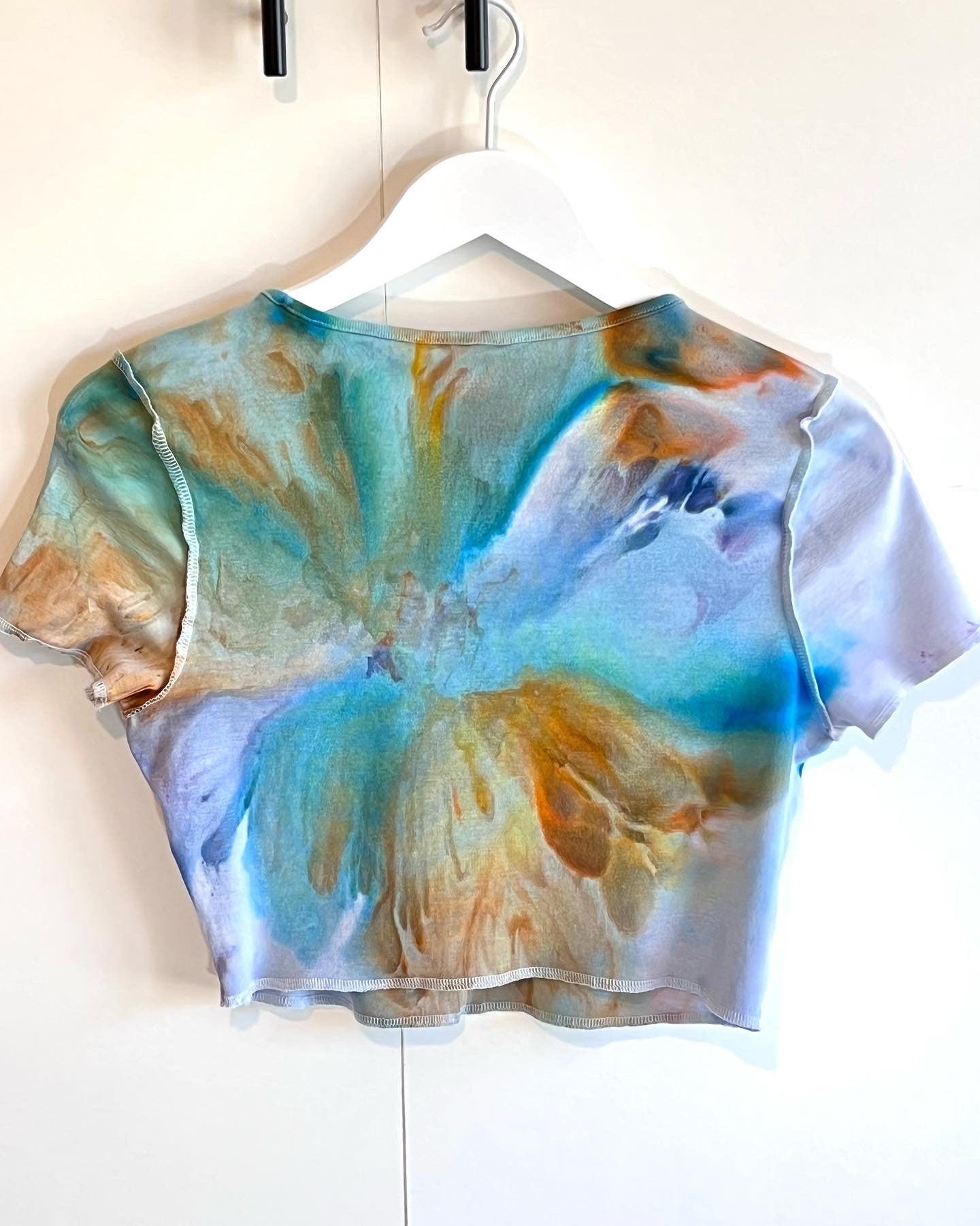 Patina ice dyed crop top- large