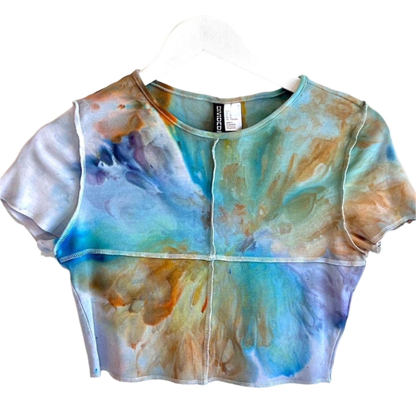 Patina ice dyed crop top- large