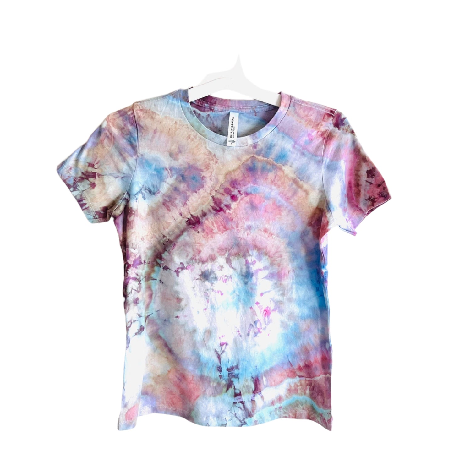 Pastel geode ice dyed t-shirt- Small