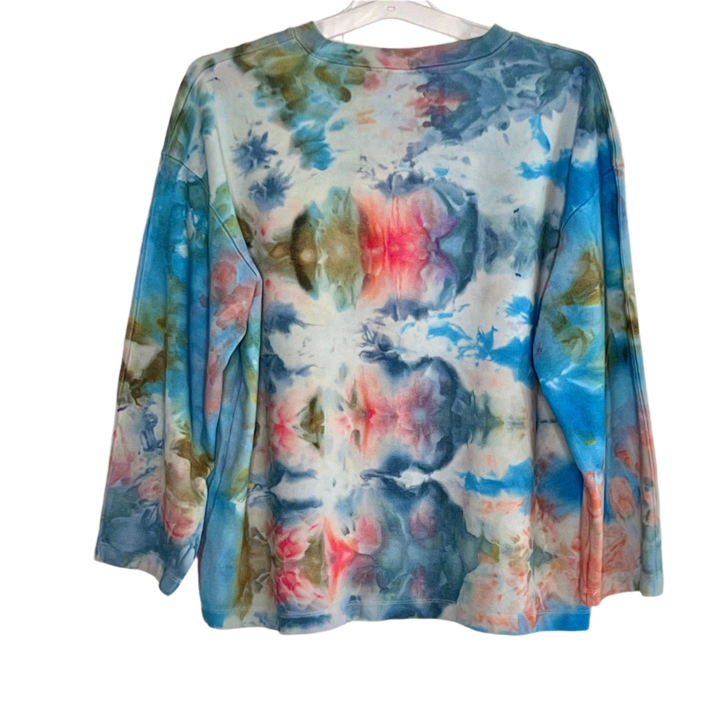 Monet ice dyed long sleeve shirt- Large