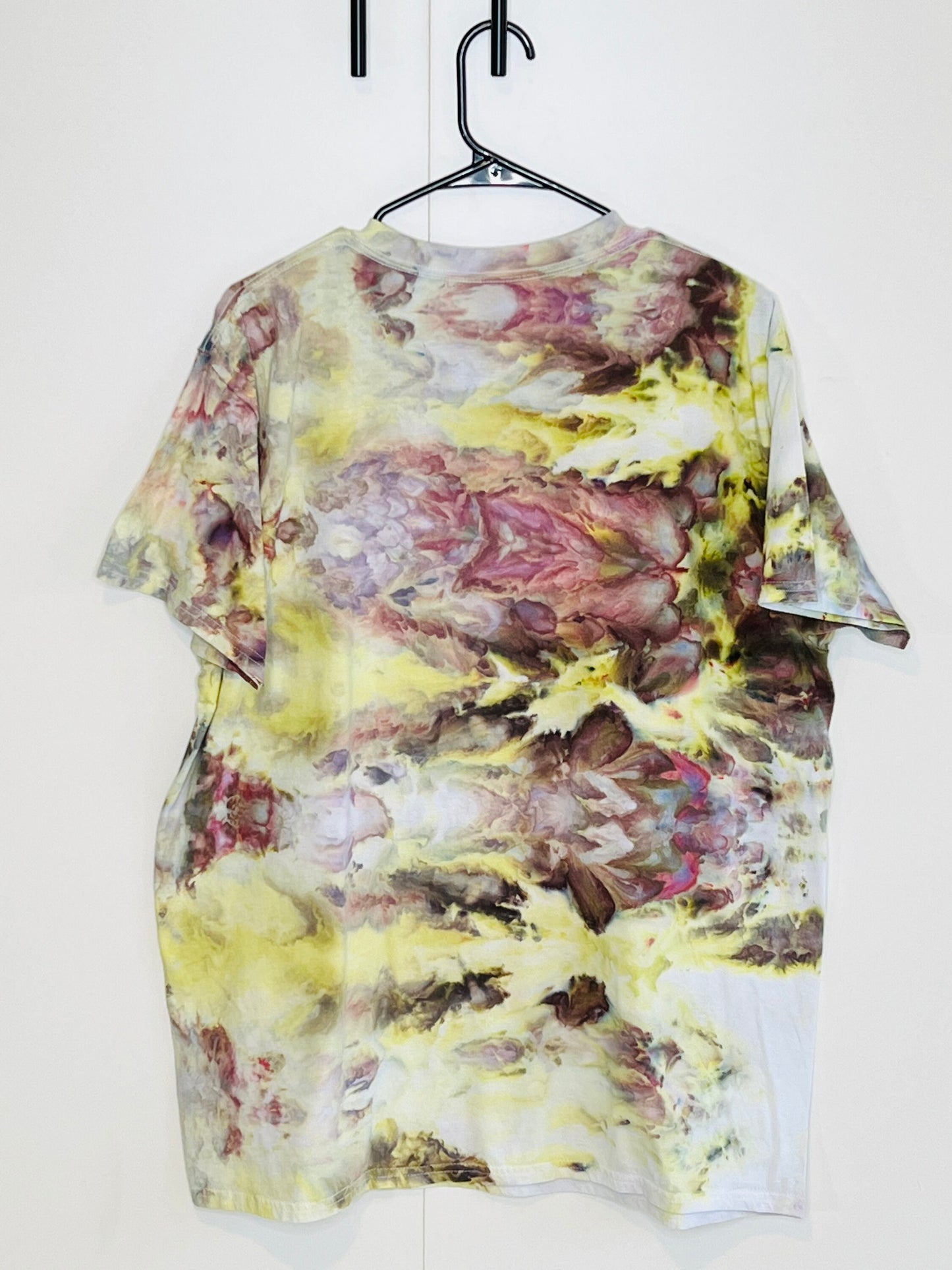 Cosmic energy Bright yellow and purple ice dyed Unisex x-large