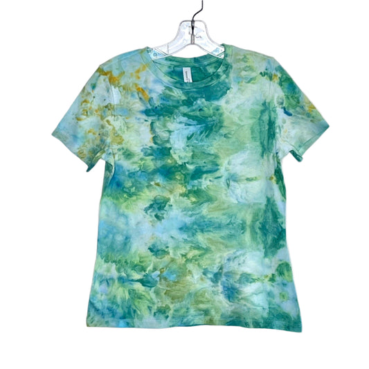 Green ice dyed short sleeve t-shirt -SMALL