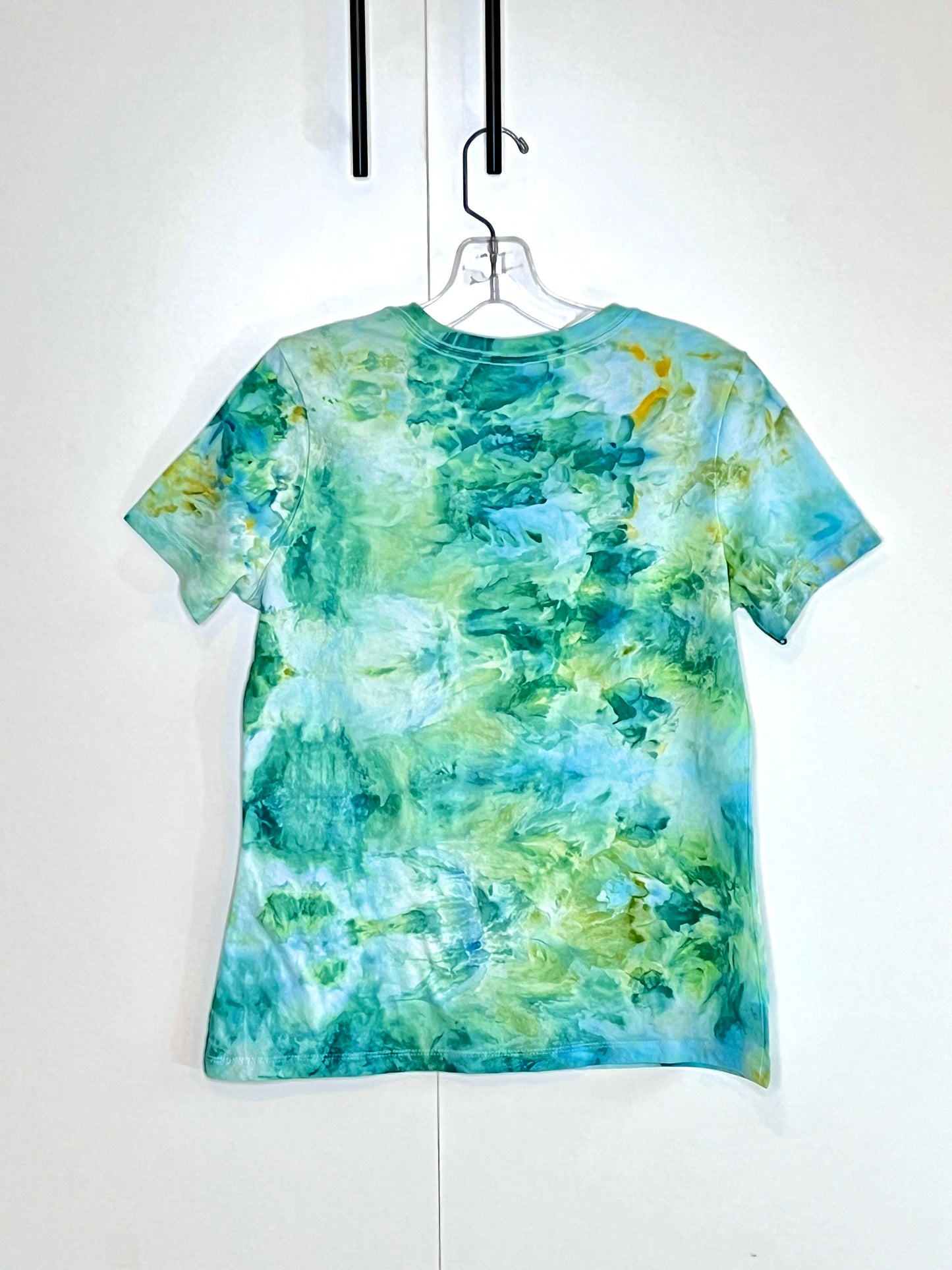 Green ice dyed short sleeve t-shirt -SMALL