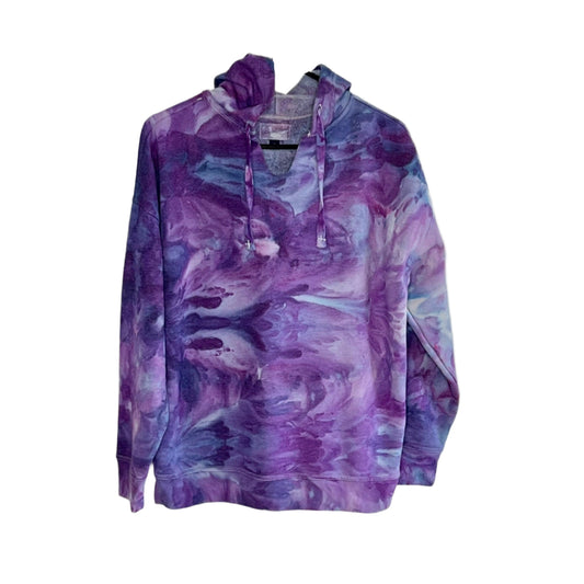Tcu purple ice dyed fleeced hoodie