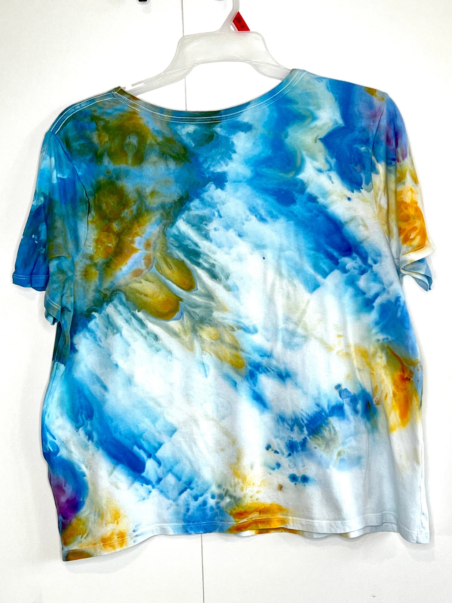 ocean vibes tie dye tee shirt- 1 X-large (plus size)